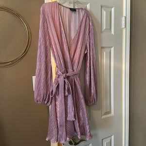 Bardot Pink Belissa Metallic Sheath Dress NEVER WORN